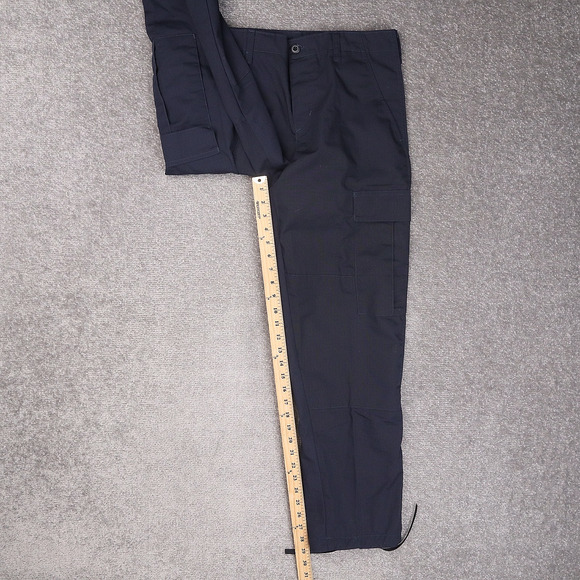 Vintage VF Imagewear Cargo Small Short 30x29 Navy Blue Workwear Uniform Pants - Picture 4 of 12